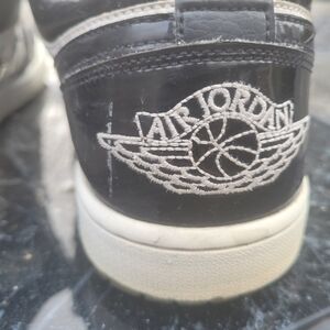 Nike Air Jordan Black and White Athletic Shoes